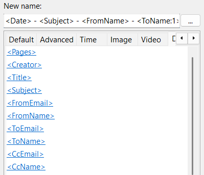 Email metadata