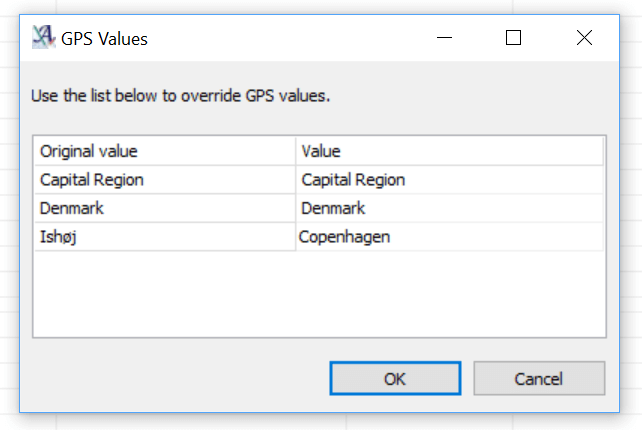 GPS override