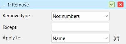 Remove method with new options