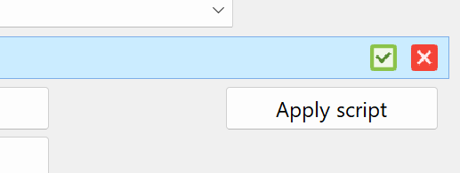 Apply button in Script Method