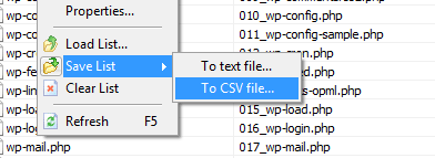 Save all data to CSV file