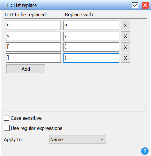 Batch method List Replace