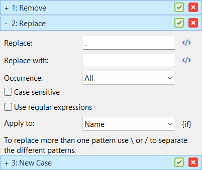 Screenshot showing how to clean filenames of downloaded files, step 2