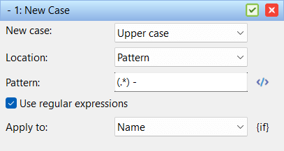 Batch method New case