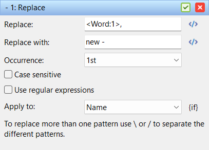 Batch method Replace