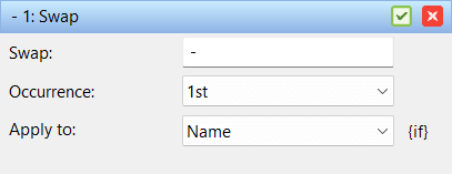 Batch method Swap