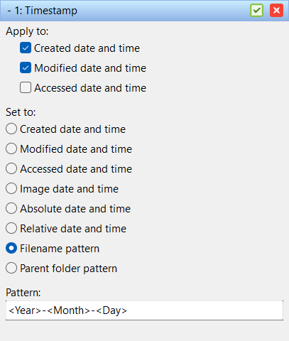 Batch method Timestamp